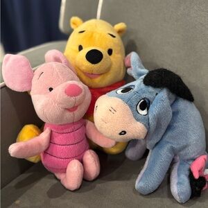 Fisher-Price Winnie the Pooh Stuffed Animals - Pink, Yellow, Blue